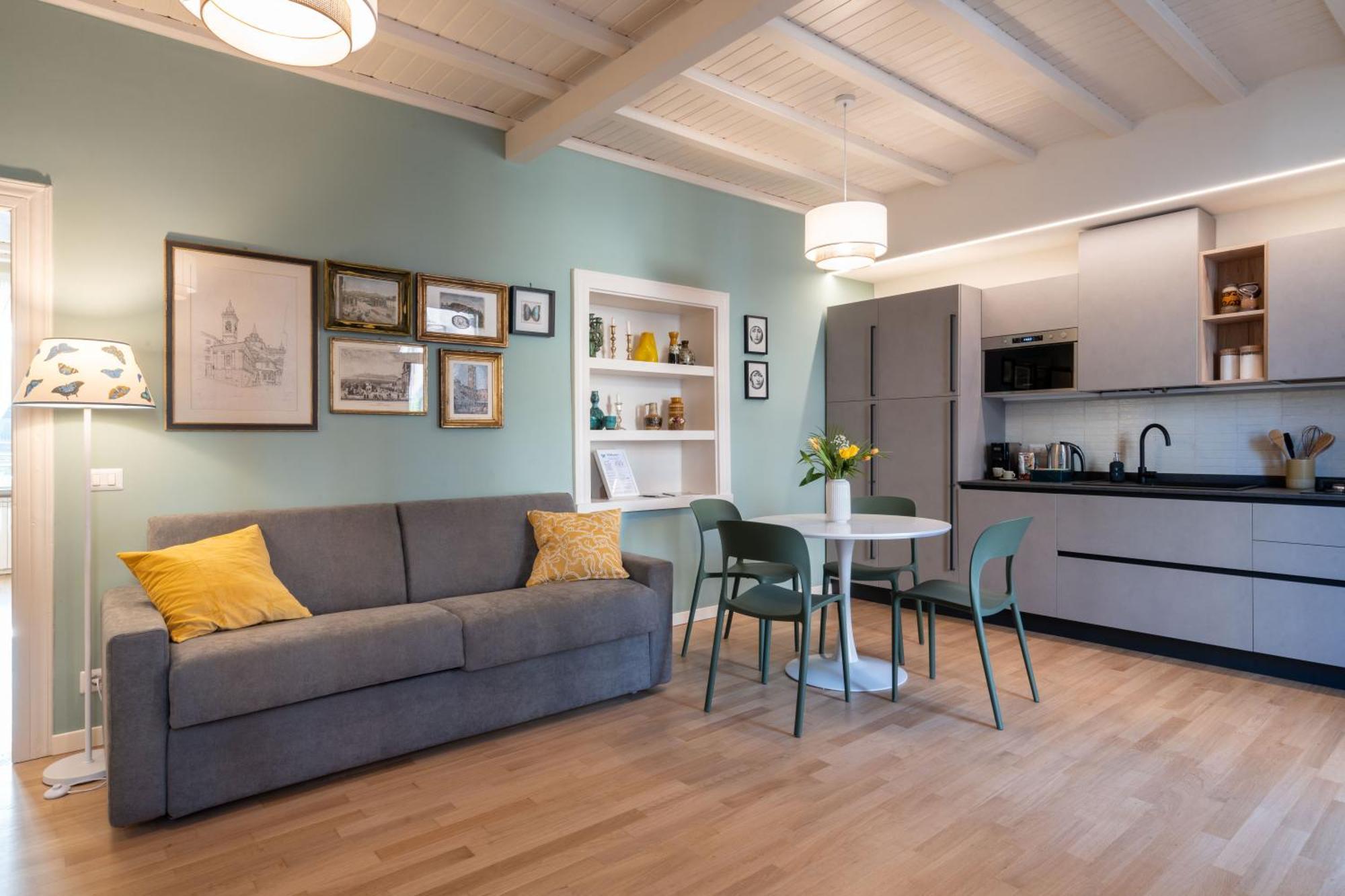 La Farfalla Blu - Boutique Apartment Bergamo Bagian luar foto